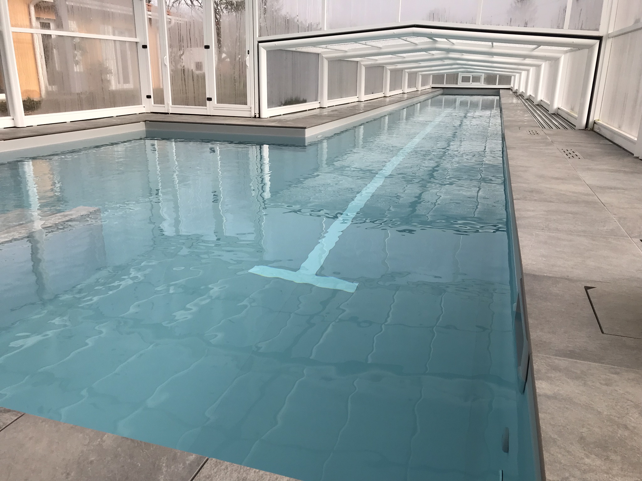 Piscine liner gris clair-Lynéo Piscines